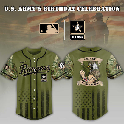 Baseball Team U.s. Army Birthday Baseball Jersey Shirt Collection