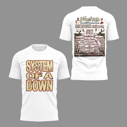 Limited Edition SOAD Tour 2026 SICK NEW WORLD Tshirt