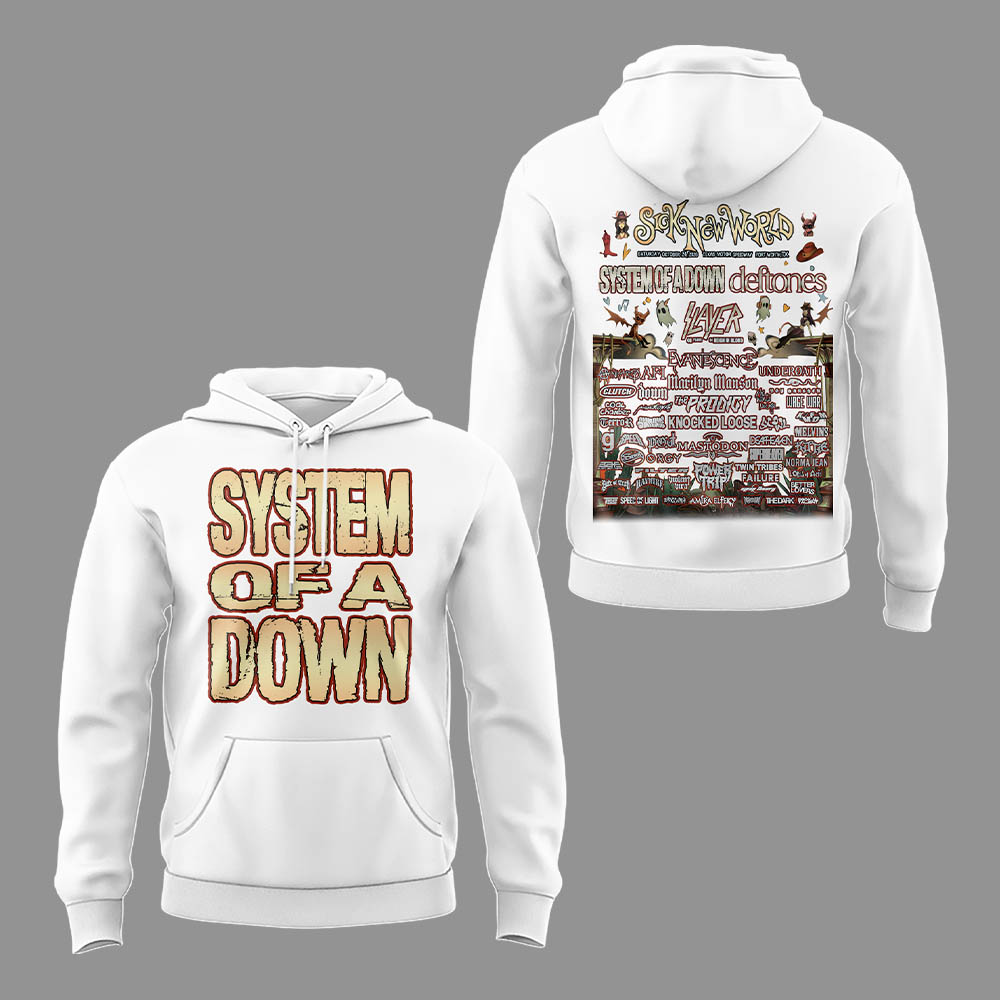 Limited Edition SOAD Tour 2026 SICK NEW WORLD Hoodie