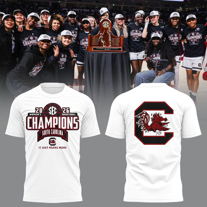 Limited Edition GamecockWBB Champions TShirt