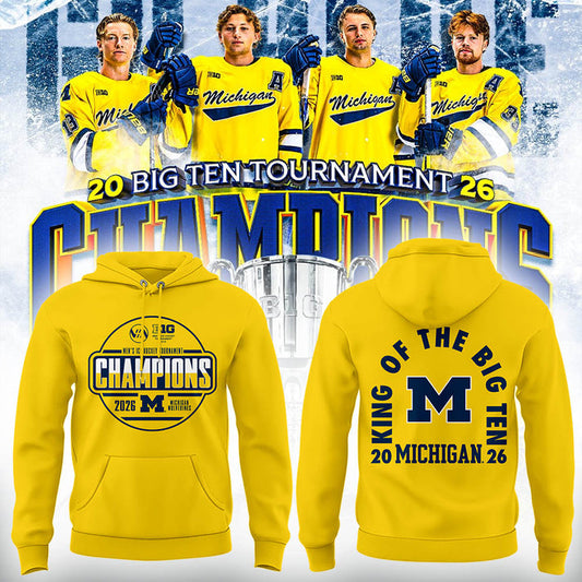 Limited Edition Michigan The Hockey Tournament Champions 2026 Hoodie