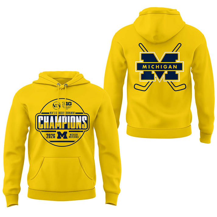 Limited Edition Michigan The Hockey Tournament Champions 2026 Hoodie