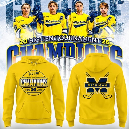 Limited Edition Michigan The Hockey Tournament Champions 2026 Hoodie