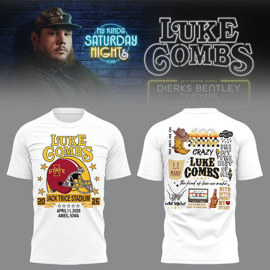 Limited Edition “My Kinda Saturday Night Tour” at Jack Trice Stadium Tshirt-LL260409001