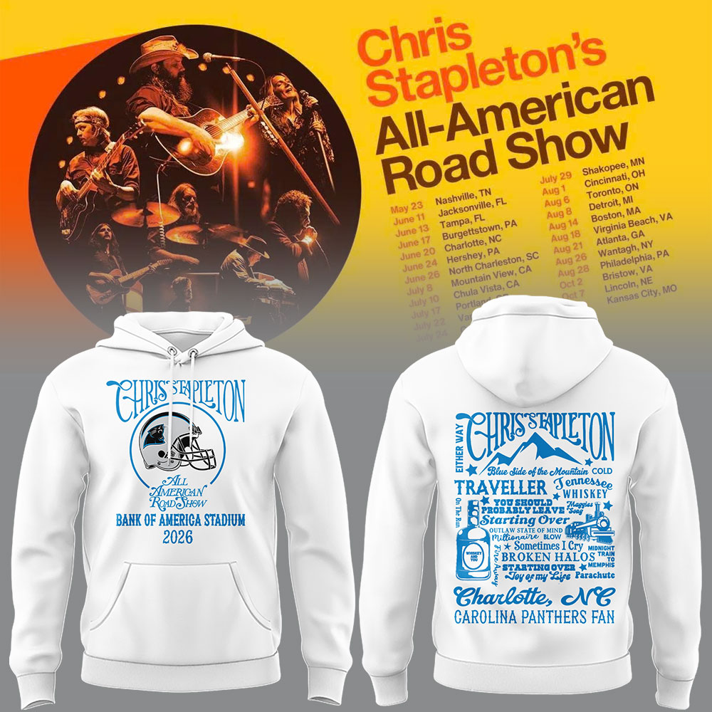 Limited Edition Carolina Panthers x Chris Stapleton “All-American Road Show” Hoodie