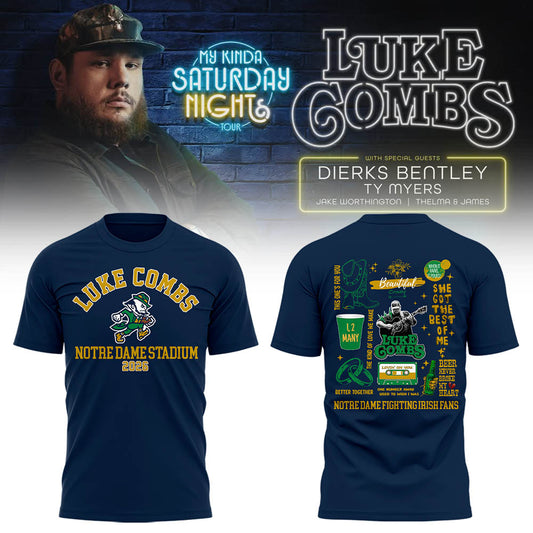 Limited Edition “My Kinda Saturday Night Tour” at Notre Dame Stadium Shirt
