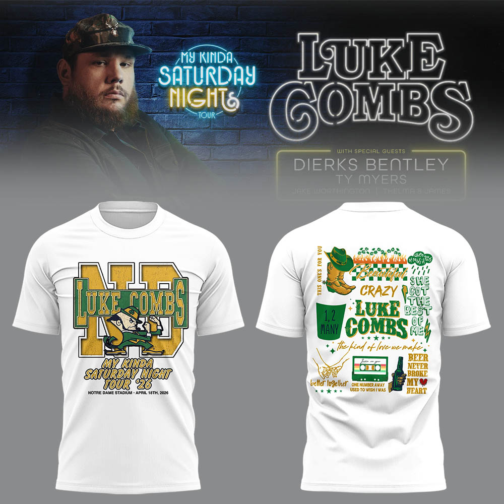 Limited Edition “My Kinda Saturday Night Tour” at Notre Dame Stadium Shirt