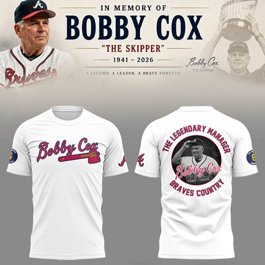 Atlanta Braves “Remembering Bobby Cox – The Legendary Manager” Tshirt