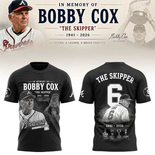 Atlanta Braves “Remembering Bobby Cox – The Legendary Manager” Tshirt