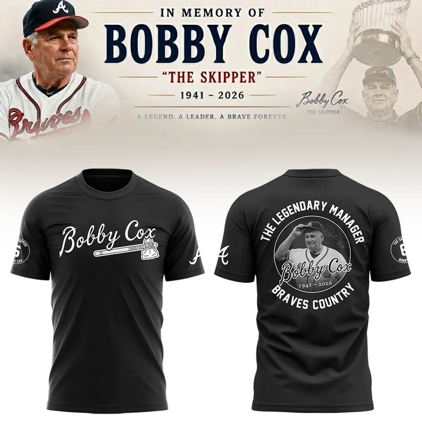 Atlanta Braves “Remembering Bobby Cox – The Legendary Manager” Tshirt