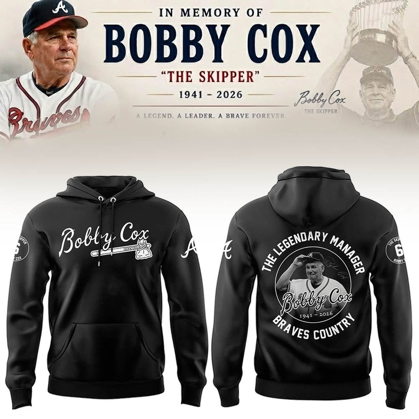 Atlanta Braves “Remembering Bobby Cox – The Legendary Manager” Hoodie
