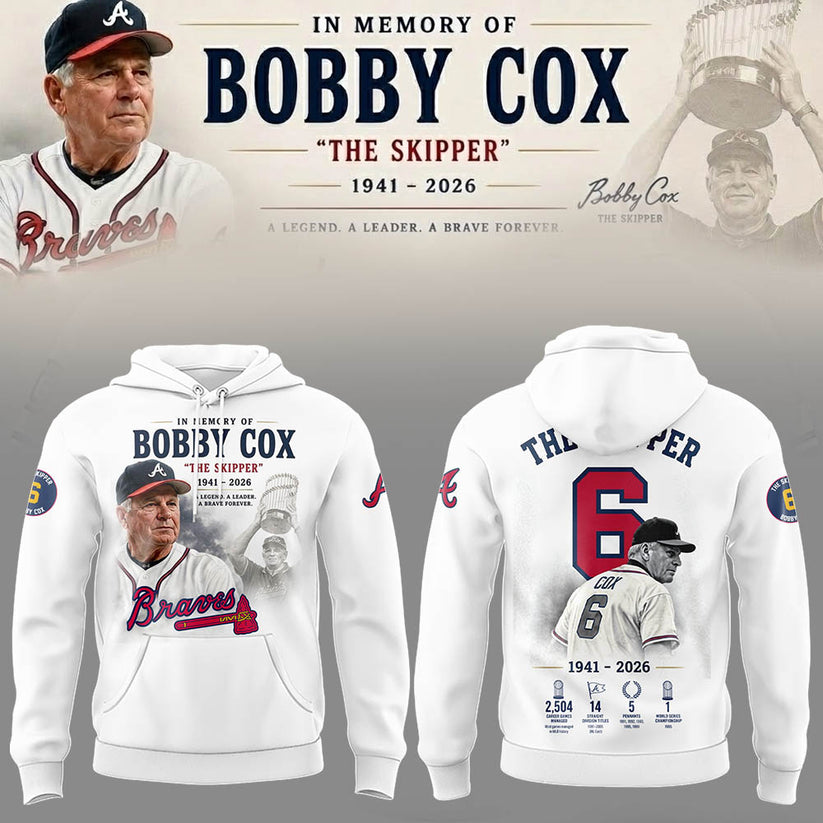 Atlanta Braves “Remembering Bobby Cox – The Legendary Manager” Hoodie