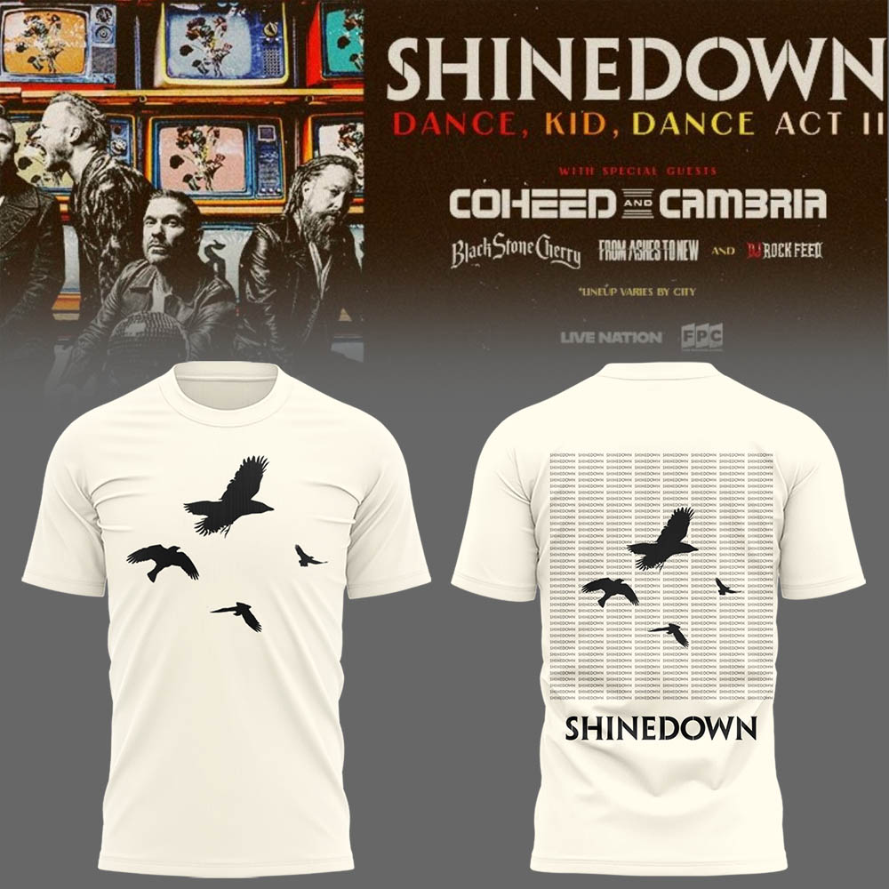 Limited Edition SHINEDOWN “Dance, Kid, Dance Act II Tour” 2026 Shirt
