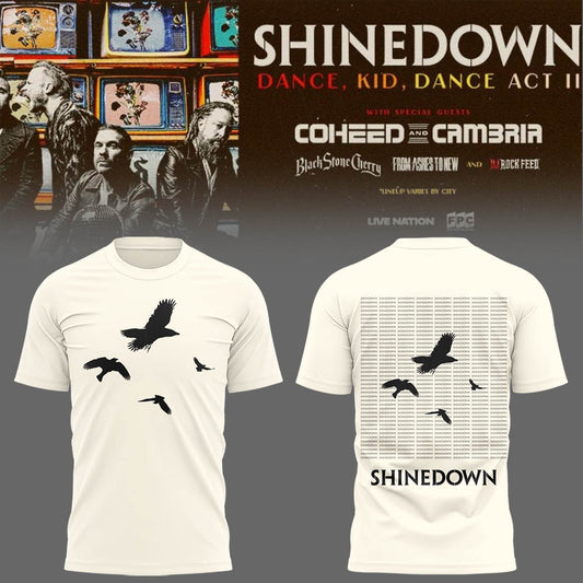 Limited Edition SHINEDOWN “Dance, Kid, Dance Act II Tour” 2026 Shirt