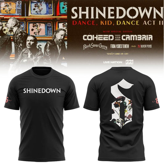 Limited Edition SHINEDOWN “Dance, Kid, Dance Act II Tour” 2026 Shirt