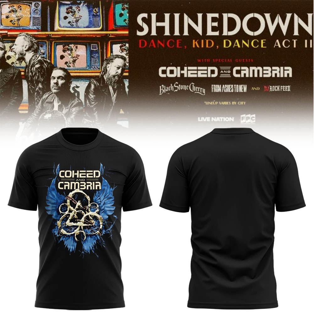 Limited Edition SHINEDOWN “Dance, Kid, Dance Act II Tour” 2026 Shirt