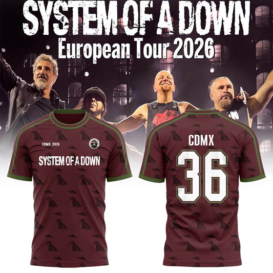 Limited Edition SOAD-MEX Tour 2026 Tshirt