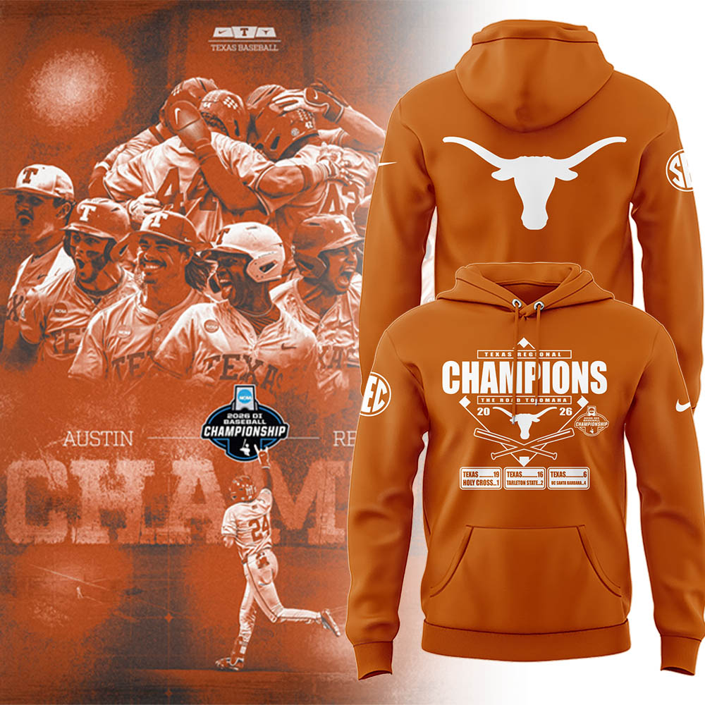 Limited Edition Texas Baseball AUSTIN REGIONAL CHAMPS 🏆 Hoodie