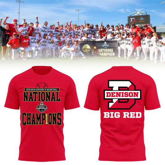 Big Red 2026 Division III Baseball National Champions ⚾🏆Shirt