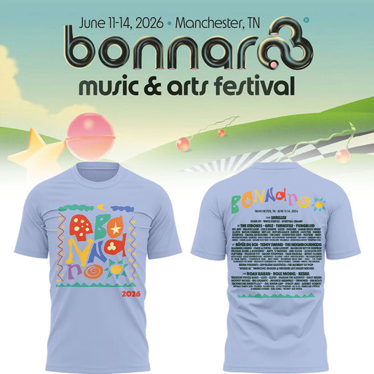 Limited Edition Bonnaroo Music & Arts Festival 2026 Tshirt