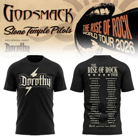 Limited Edition “The Rise Of Rock” Tour 2026 Tshirt