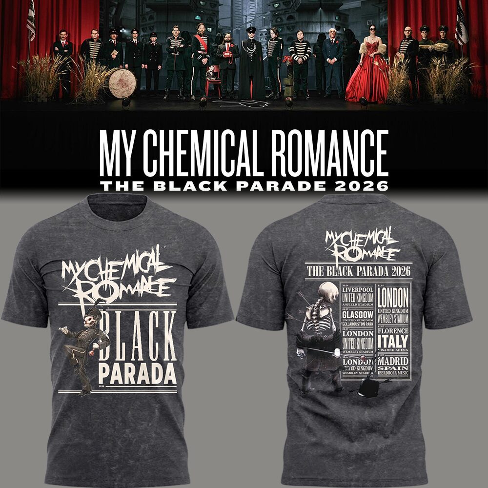 Limited Edition MCR Long Live The Black Parade Tour 2026 Tshirt