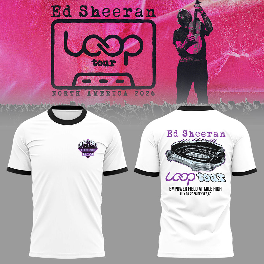 Ed “North American Loop Tour 2026” in Colorado🎸➕✖️➗ Shirt
