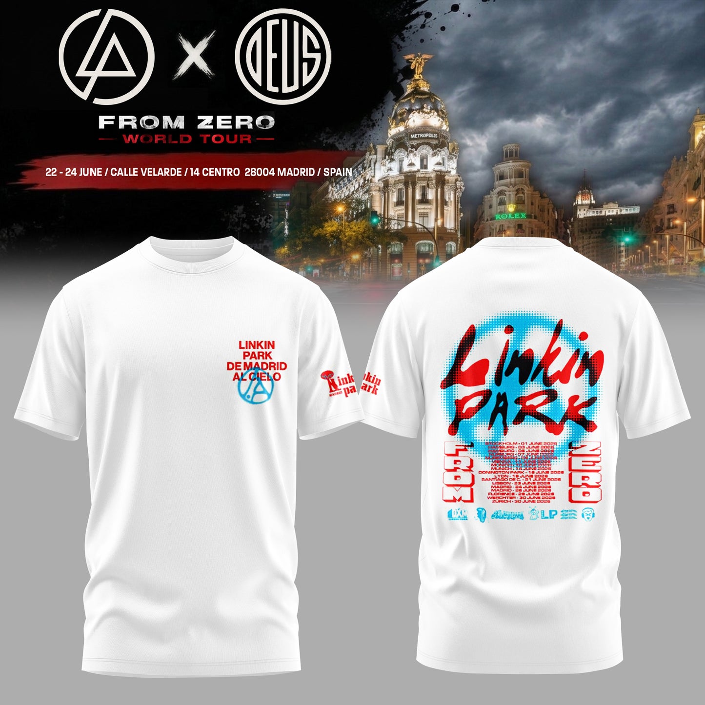 LINKIN PARK x DEUS EX MACHINA World Tour 2026 Limited Edition T-Shirt