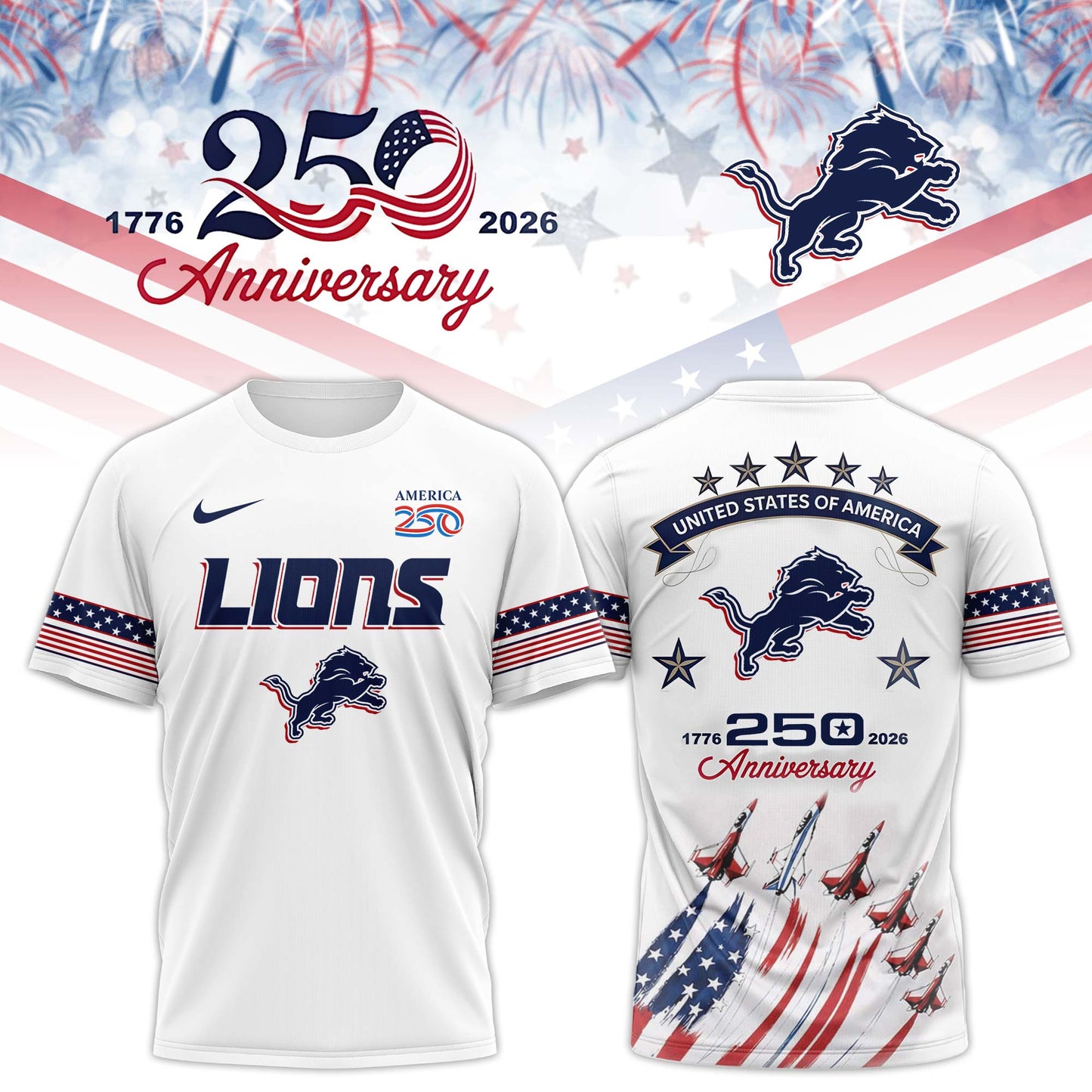 DET Special “United States Semiquincentennial” 2026 Limited Edition T.shirt