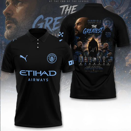 Limited Edition Manchester City Says Goodbye Pep Guardiola Shirt