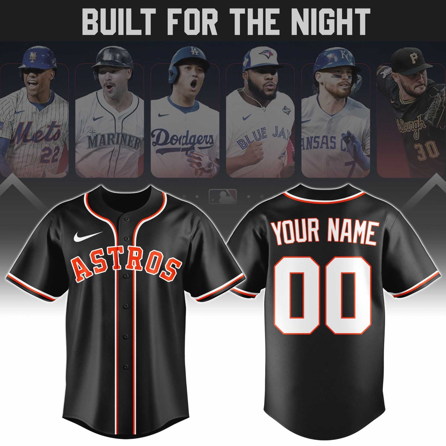 HOU Fashion Black Out Jersey