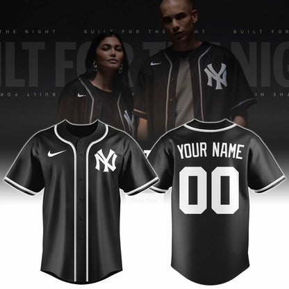 NYY Fashion Black Out Jersey