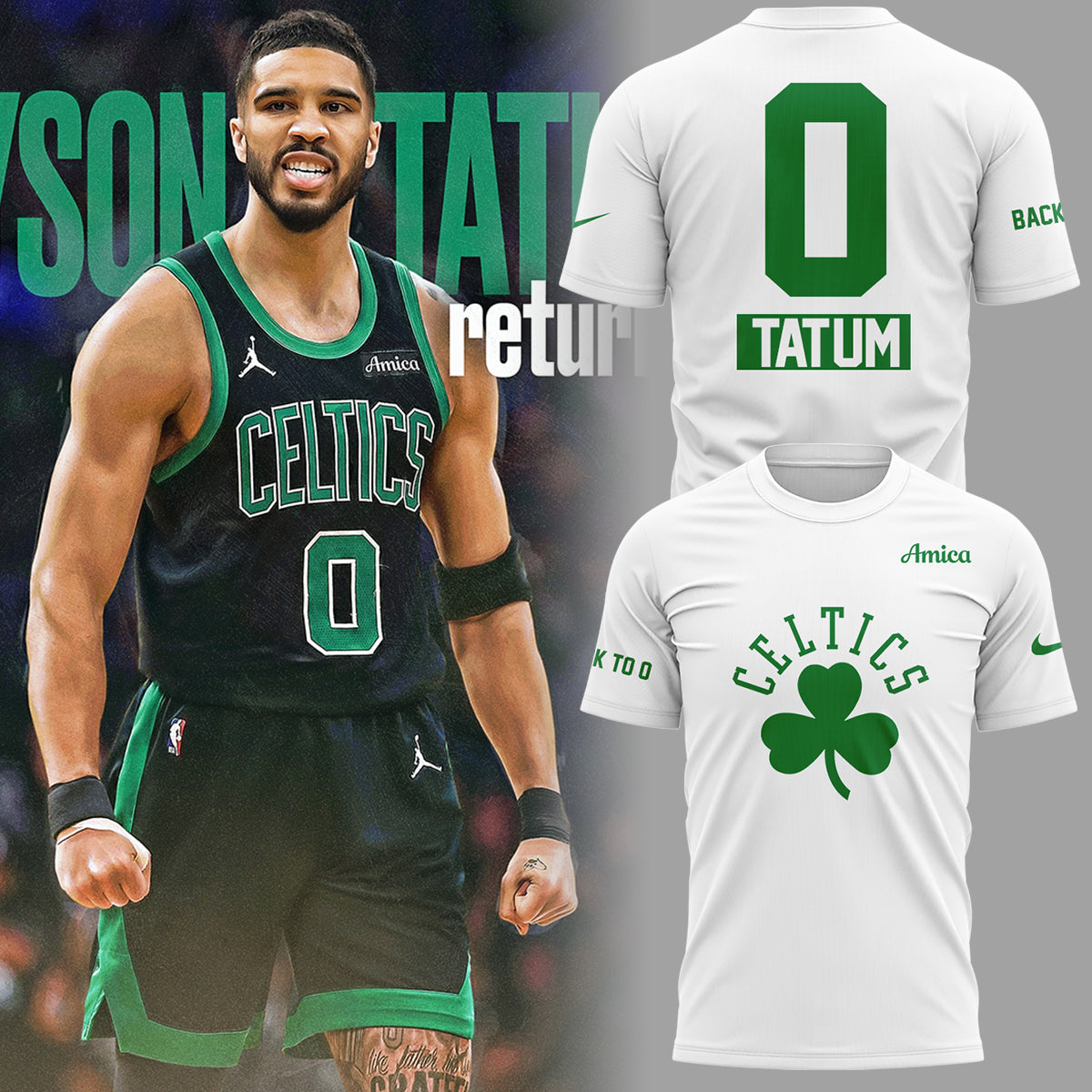 Limited Edition Jayson Tatum Back To 0 Shirt
