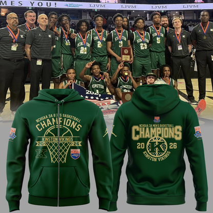 Limited Edition 3A Boys Basketball Champions 🏀🏆 ZipHoodie
