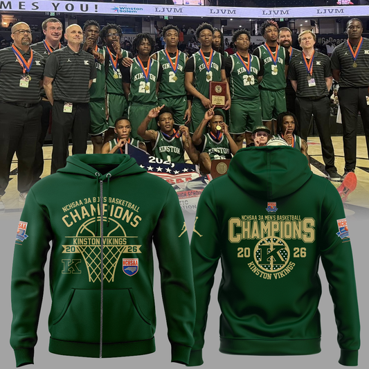 Limited Edition 3A Boys Basketball Champions 🏀🏆 ZipHoodie