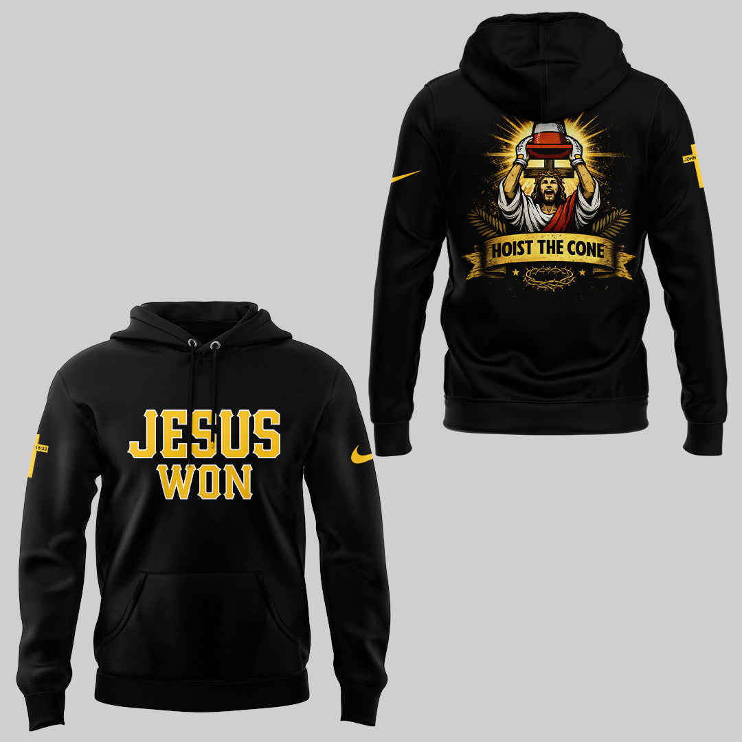 Pirates x Jesus Won-Hoist The Cone✝️🔺🏴‍☠️ Hoodie