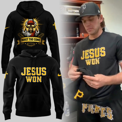 Pirates x Jesus Won-Hoist The Cone✝️🔺🏴‍☠️ Hoodie