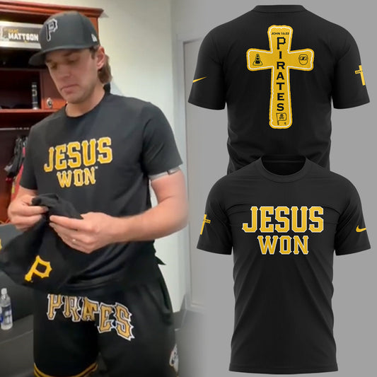 Pirates x Jesus Won-Hoist The Cone✝️🔺🏴‍☠️ TShirt