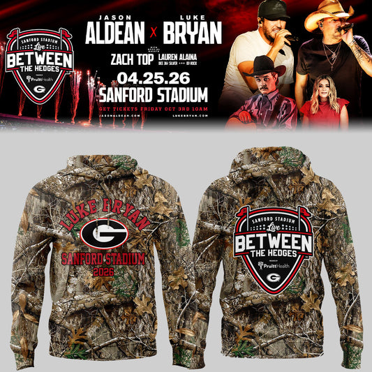 Limited Edition LB “Live Between The Hedges” At Sanford Stadium Hoodie-ND04222630