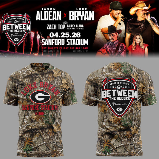 Limited Edition LB “Live Between The Hedges” At Sanford Stadium Tshirt-ND04222631