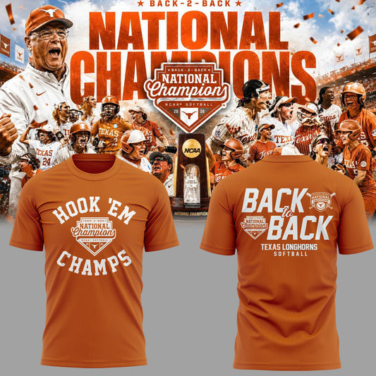 Limited Edition Longhorns 2026 Softball National Champions 🥎🤘🏆 Shirt