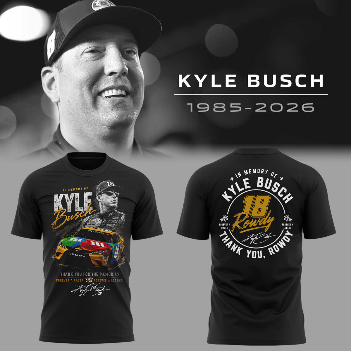 Limited Edition Rowdy Forever Racing Tribute Shirt