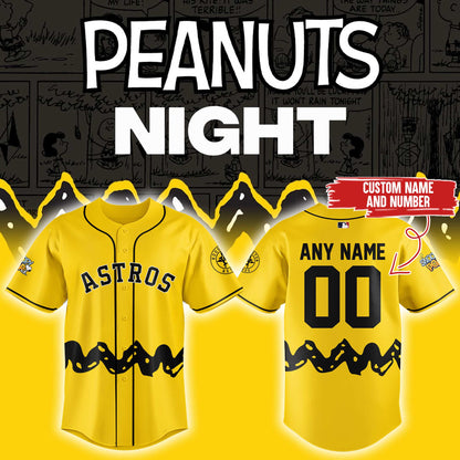 Astros x Peanuts Night ⚾🐶Custom Jersey