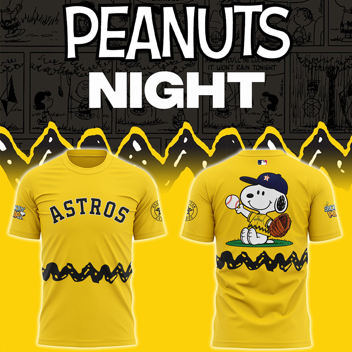 Astros x Peanuts Night ⚾🐶 Shirt