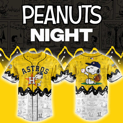 Astros x Peanuts Night ⚾🐶Custom Jersey