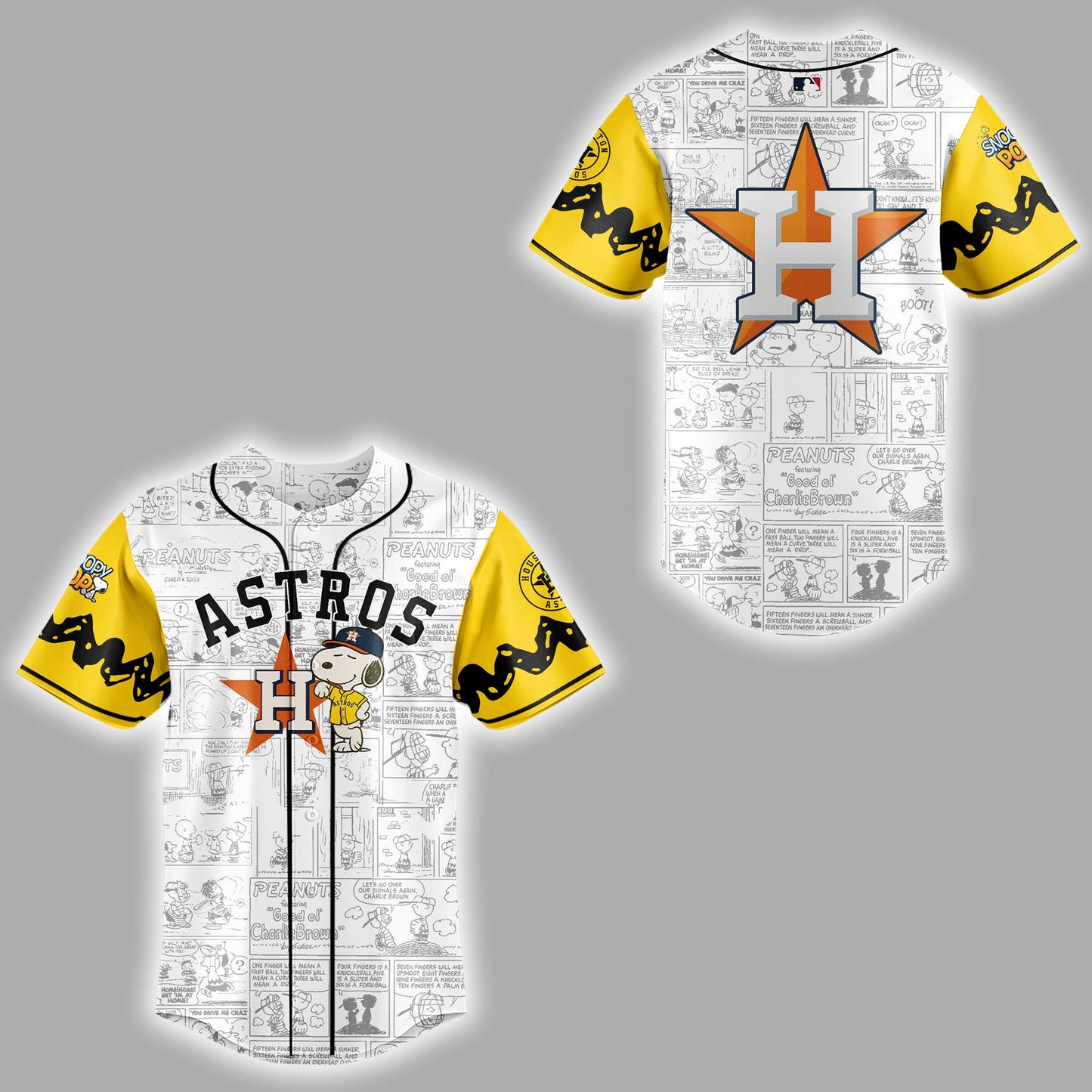 Astros x Peanuts Night ⚾🐶Custom Jersey