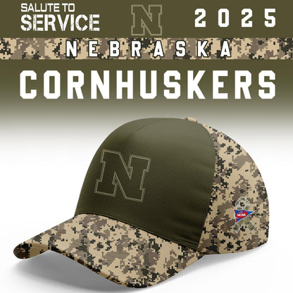 Nebraska Cornhuskers Salute To Service Limited Hoodie and Cap 2025 Collection