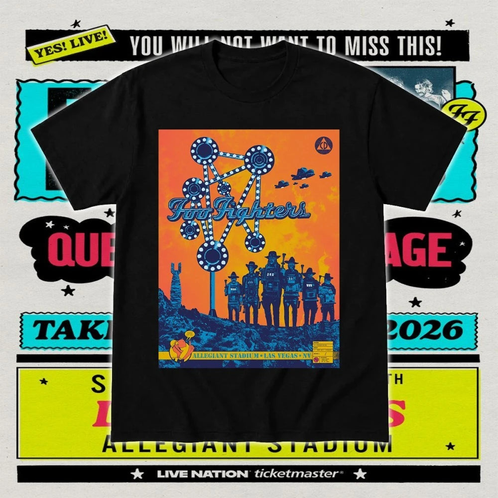 Foo Fighters Las Vegas T-Shirt – Allegiant Stadium September 26, 2026