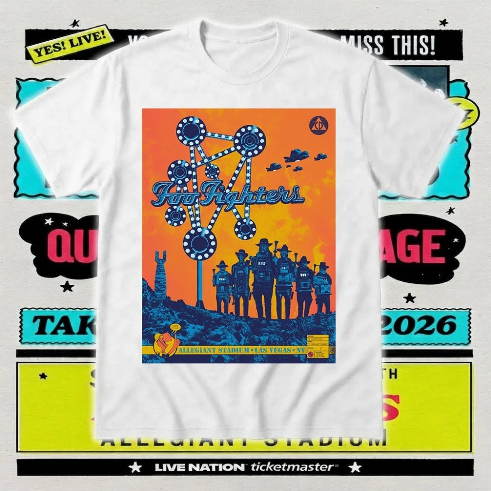 Foo Fighters Las Vegas T-Shirt – Allegiant Stadium September 26, 2026