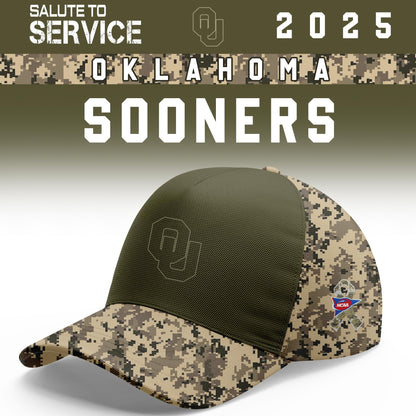 Oklahoma Sooners Salute To Service Limited Hoodie and Cap 2025 Collection